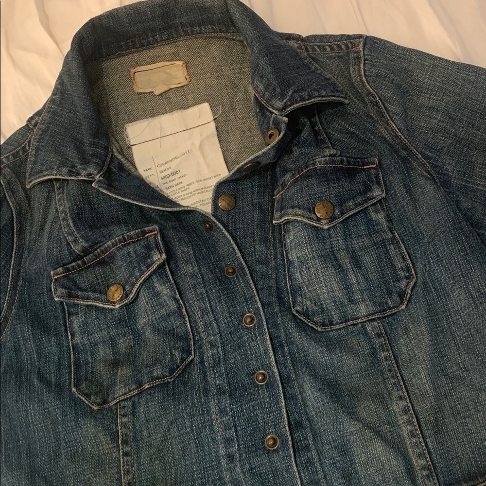 Current/Elliott Barn Dark Denim Jacket size 1